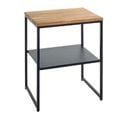 Table D'appoint Coloris Noir-chêne  - Longueur 45 X Profondeur 35  X Hauteur 60 Cm