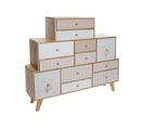 Buffet, Meuble De Rangement En Bois De Paulownia Coloris Naturel - L. 120 X P. 25 X H. 110 Cm