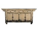 Buffet, Meuble De Rangement En Bois D'orme Vieilli - L. 176 X P. 42 X H. 83 Cm