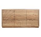 Buffet, Meuble De Rangement En Bois D'acacia Et Mdf Coloris Naturel  - L. 178 X P. 46 X H. 90 Cm