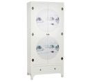 Armoire De Rangement En Bois De Sapin /mdf Coloris Blanc - L. 85.5 X P. 50.5 X H. 186.2 Cm