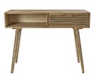 Table Console En Bois De Sapin Coloris Naturel - Longueur 95 X Profondeur 40 X Hauteur 75 Cm