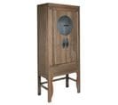 Armoire De Rangement En Bois/métal Coloris Marron - Longueur 85 X Profondeur 44 X Hauteur 194 Cm