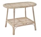 Table D'appoint En Bois De Rotin Coloris Naturel - Longueur  61 X Profondeur  30 X Hauteur  46  Cm