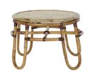 Table D'appoint En Bois De Rotin Et Bambou Coloris Naturel  - Diamètre  60 X Hauteur 42 Cm