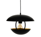 Lampe Suspendue, Suspension Luminaire En Métal Noir - Diamètre 33 X Hauteur 23 Cm