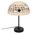 Lampe À Poser, Lampadaire Droit En Osier/métal Coloris Beige - Diamètre 30 X Hauteur 41.5 Cm