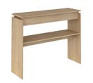 Table Console En Bois Coloris Chêne - Longueur 100 X Profondeur 30 X Hauteur 78.5 Cm