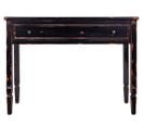 Meuble Console, Table Console En Bois Avec 1 Tiroir Coloris Noir - L. 112 X P. 38 X H. 82 Cm