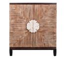 Meuble Console, Table Console En Bois Coloris Naturel, Marron  -  L. 86  X P. 41 X H. 92,50 Cm