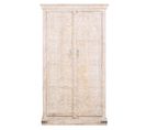 Armoire, Placard En Bois Avec 2 Portes Coloris Blanc - Longueur 100 X Profondeur 40 X Hauteur 180 Cm