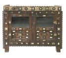 Buffet, Meuble De Rangement En Bois Coloris Marron Vieilli - L. 110 X P. 35 X H. 102 Cm