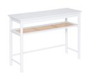 Table De Console, Meuble De Console En Bois Coloris Blanc - L. 110 X P. 40  X H. 80  Cm