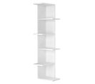 Etagère, Bibliothèque Coloris Blanc - Longueur 37 X Profondeur 24 X Hauteur 141 Cm