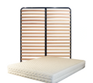 Ensemble De 2 Matelas Mousse Relax 90x200 X 19,5 Cm Ferme + 2 Sommiers