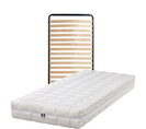 Ensemble De 2 Matelas Mousse Clarisse 90x200 X 19 Cm Une Face Souple Une Face Ferme + 2 Sommiers