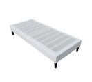 Sommier Tapissier Blanc 100x200 Déhoussable Housse Lavable - Revetement Tissu Pvc