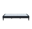 Sommier Tapissier Noir 80x190 Déhoussable Housse Lavable - Revetement Tissu Pvc