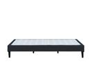 Sommier Tapissier Noir 90x190 Déhoussable Housse Lavable - Revetement Tissu Pvc