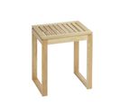 Tabouret De Salle De Bain En Bois Norway - H. 46 Cm - Marron Noix