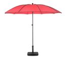 Parasol Droit Rond Bogota - Inclinable - Diam. 250 Cm - Rouge Coquelicot