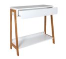 Console Scandi Pemba - L. 83 X H. 77 Cm - Blanc