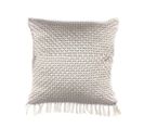 Coussin à Franges Ethnical - L. 40 X L. 40 Cm - Blanc