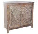 Buffet Ethnique Shirel - L. 90 X H. 90 Cm - Marron