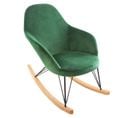 Rocking Chair En Velours Ewan - Vert