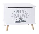 Coffre De Rangement Enfant Petit Bazar - L. 58 X H. 38 Cm - Blanc