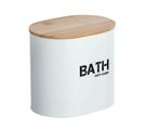 Boîte De Rangement Salle De Bain Gara - L. 14 X H. 13 Cm - Blanc