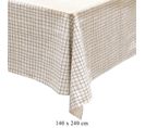 Nappe Rectangulaire Quadrillage Vintage Little Market - L. 240 X L. 140 Cm - Blanc