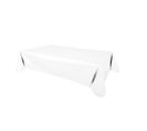 Nappe En Toile Cirée Rectangulaire Design Uni Joys - L. 140 X L. 200 Cm - Blanc