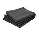 Lot 2x 4 Serviettes De Table - Coton - Gris