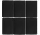 Lot De 6 Sets De Table Rectangulaire Tenor - 45 X 30 Cm - Noir