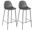 Lot De 2 Chaises De Bar Vladi - Gris