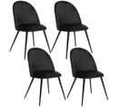 Lot De 4 Chaises Slano - Noir