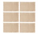 Lot De 6 Sets De Table Maha En Coton - Longueur 45 Cm X Largeur 30 Cm - Beige