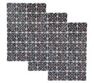 Lot De 3 X 2 Stickers Mosaic 20 X 30 Cm - Noir