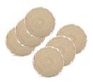 Lot De 6 Sets De Table Cuba - Diamètre 38 Cm - Beige