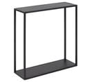 Grande Etagère Murale Carrée 2 Tablettes En Métal - L.60cm X H.60cm - Noir