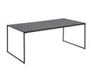 Table Basse Rectangulaire En Mélaminé Et Métal - L.120 Cm X H. 48 Cm - Noir