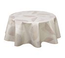 Nappe En Toile Cirée Ronde Baleo - Diam. 150 Cm - Ecru