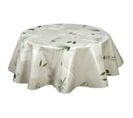 Nappe En Toile Cirée Ronde Aromatic - Diam. 150 Cm - Ecru