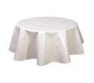 Nappe En Toile Cirée Ronde Vitali - Diam. 135 Cm - Beige Nacré