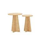 Lot De 2 Tables D'appoint Valence En Bois - Marron