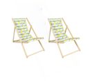 Lot De 2 Chiliennes Citrons En Bois - Multicolore