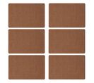 Lot De 6 Sets De Table Rectangulaire Lake - 45 X 30 Cm - Camel