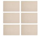 Lot De 6 Sets De Table Rectangulaire Lake - 45 X 30 Cm - Beige