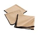 Lot De 3 Serviettes De Table En Coton Recyclé Anaïs - Beige